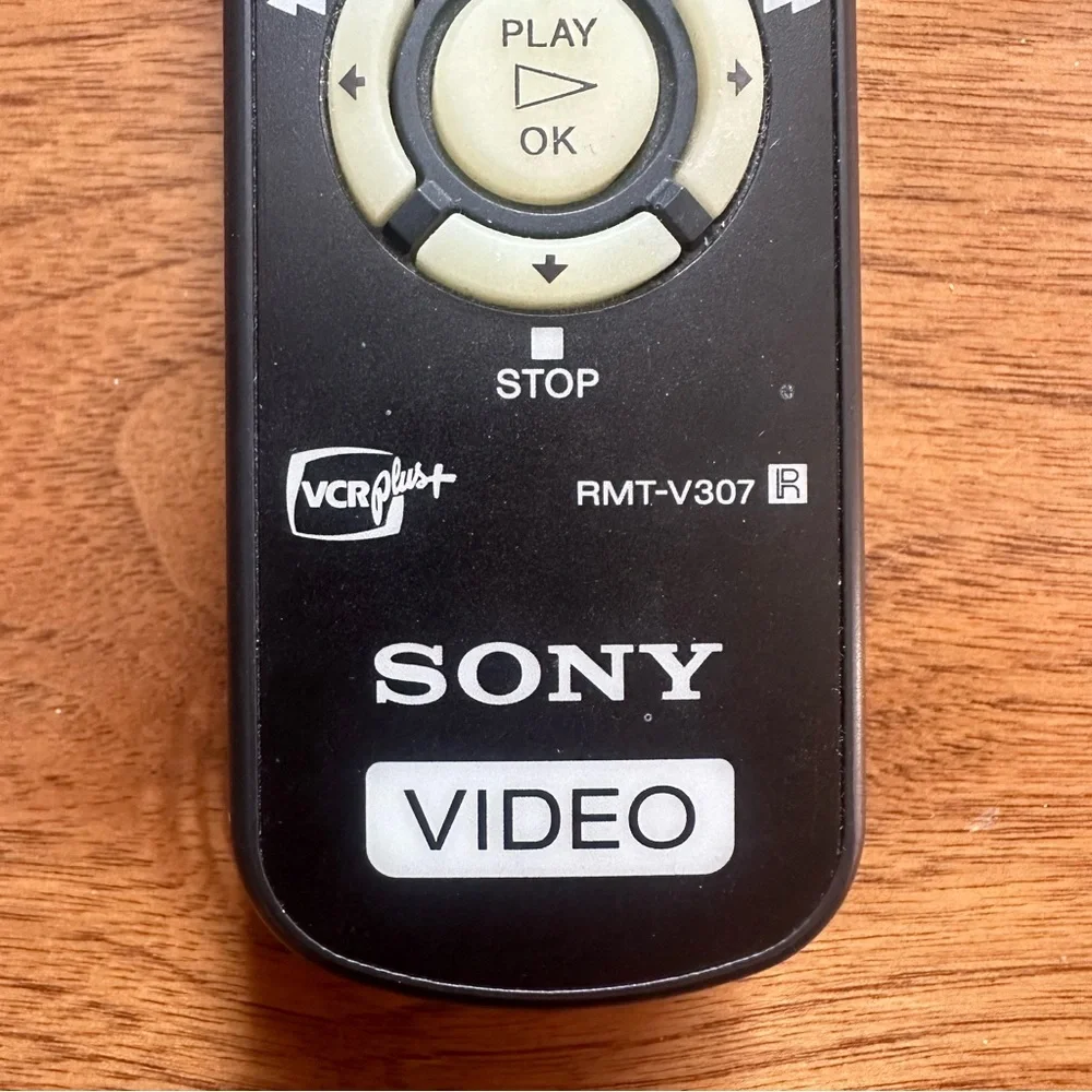 Original Sony RMT-V307 VCR Video Remote Control Genuine OEM Pre-Owned